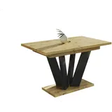 Endo-Moebel Esstisch, Eiche Artisan, Holzwerkstoff, Rechteckig,Rechteckig, 80x80x130 cm, Esszimmer, Tische, Esstische
