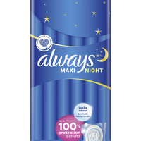 Always maxi night PROFRESH night Binden ohne Flügel - 10.0 Stück