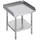 Vevor Arbeitstisch aus Edelstahl, kommerzieller Arbeitstisch zur Lebensmittelzubereitung, 3-seitiger Spritzschutz, 610 x 610 x 660 mm Küchentisch, Arbeitstisch mit einstellbarer Höhe für Hotel
