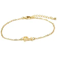 Luxenter bracelet with 18-K yellow gold finish - Alphabet | Gr.: onesize