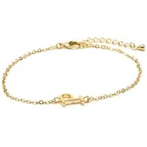 Luxenter bracelet with 18-K yellow gold finish - Alphabet | Gr.: onesize