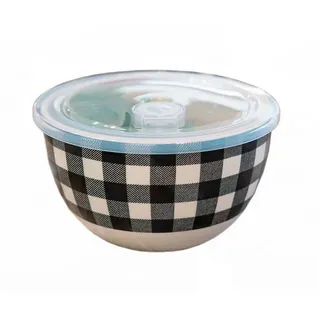 neuetischkultur Schüssel rund 1 Liter Keramik gemustert