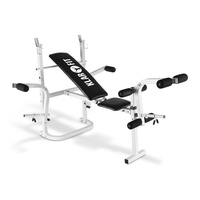 Workout Hero Hantelbank mit Ablage 2x Armcurler 1x Beincurler 160kg