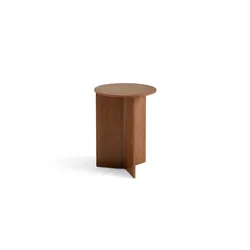 Beistelltisch | Slit Table Holz | hoch - Walnuss lackiert