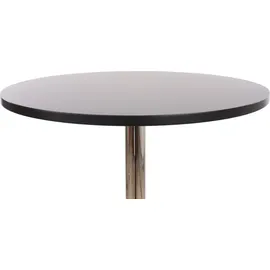 Mendler Bartisch Bari Ø60 cm höhenverstellbar Schwarz
