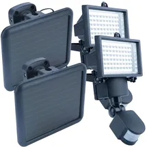 casativo-lighting Außenstrahler Solar 2er Set 12 W 225,0 cm schwarz