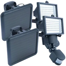 casativo-lighting Außenstrahler Solar 2er Set 12 W 225,0 cm schwarz