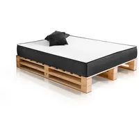 Möbel-Eins PALETTI DUO Holzbett Palettenbett, Bett aus Paletten mit
