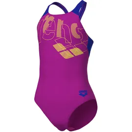 Arena Tales V Back Badeanzug Very Fuchsia/Neon Blue 164
