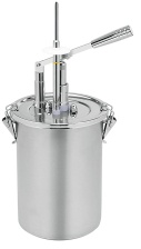 Gastro Inox Dispenser, Hebelarm, Nadel 503.163 , Maße (B x H): 180 x 460 mm, 4,5 Liter, gerade Nadel