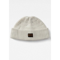 G-Star Strickmütze »Originals Fisherman Beanie«, mit Label, weiß