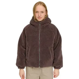 Mazine - Women's Faux-Fur Hooded Jacket - Freizeitjacke Gr XL grau