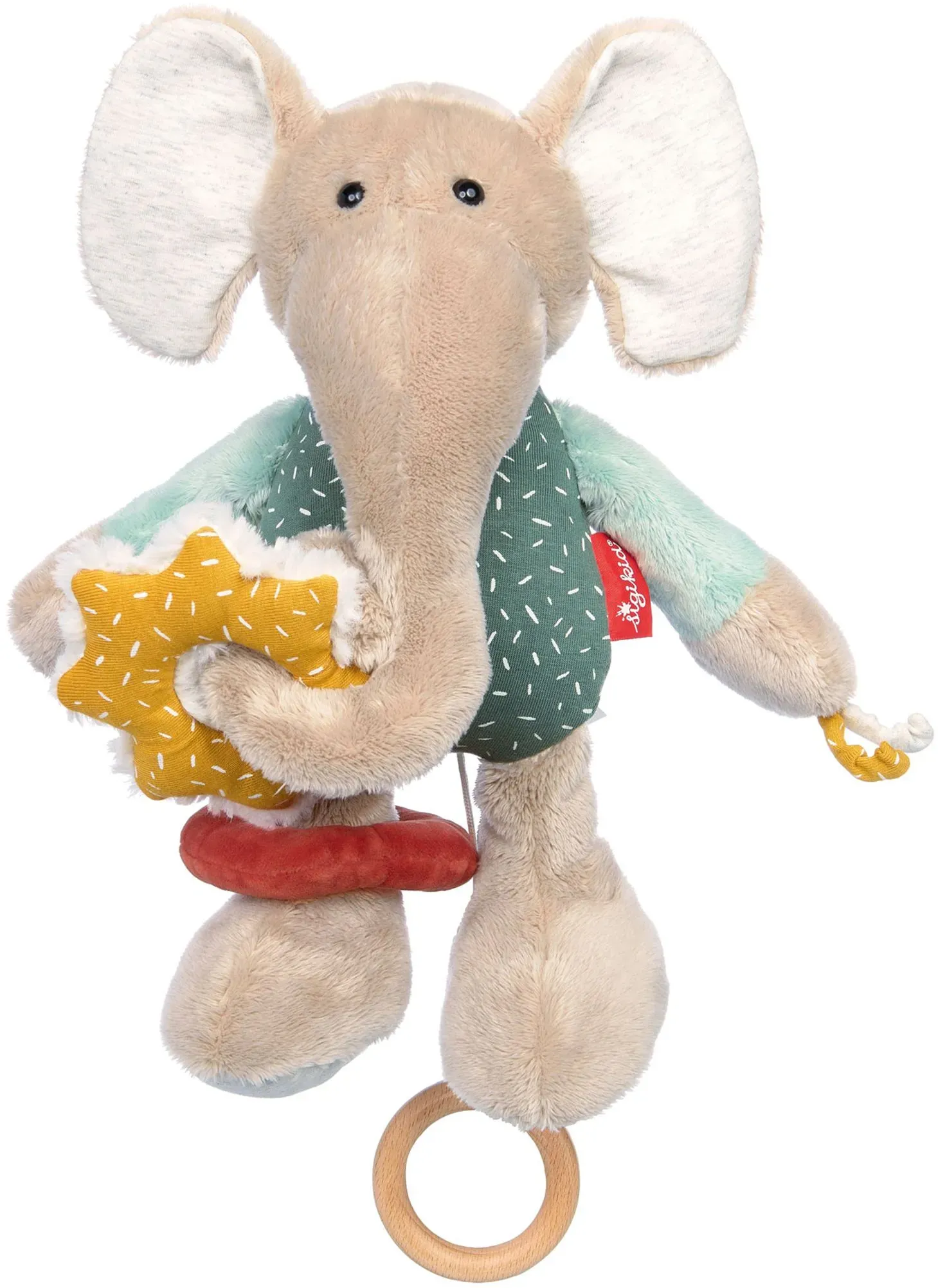 Sigikid Aktiv-Elefant Yellow 1 Pc mint