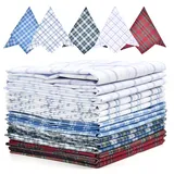 Stofftaschentücher Herren 15 PCS Taschentücher Stoff Herren Quadrate Herrentaschentücher Baumwolle 40X40 Stoff Taschentuch Männer Taschentücher Baumwolle Herren Einstecktuch Herren Stofftaschentuch - 4