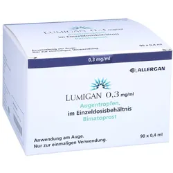 LUMIGAN 0,3 mg/ml Augentropfen im Einzeldosisbeh. 90X0,4 ml