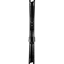 Tissot - Leder Flamingo Lederband Schwarz, Ohne Schnalle T610036539 - genarbt,rind,schwarz