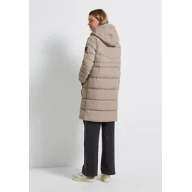 STREET ONE Damen 2005318 Lange Steppjacke, Smooth Champagne, 44 - 44