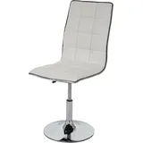 Mendler Esszimmerstuhl Kunstleder weiß 2er Set