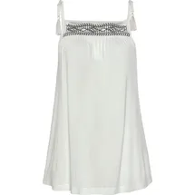 LASCANA Trägertop Damen creme-schwarz Gr.32/34