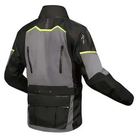 LS2 Apollo Textiljacke Schwarz/Grau/Neon-Gelb 5XL