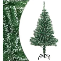 vidaXL Künstlicher Weihnachtsbaum Beschneit Grün 150 cm