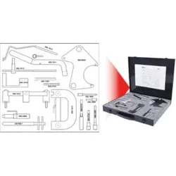 KS Tools Renault - Motoreinstell-Werkzeug-Satz, 18-teilig