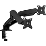 Icy Box IB-MS204-T Monitorarm für zwei Monitore Schwarz