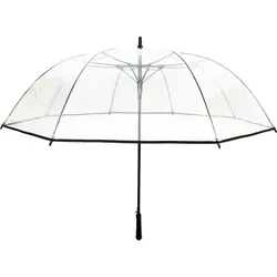Golf Regenschirm transparent schwarz