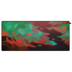 Cherry GP5 XL Gaming-Mauspad, Litus Red Edition High-Speed-Stoffoberfläche, Rutschfest, Vernähte Kanten, Maschinenwaschbar