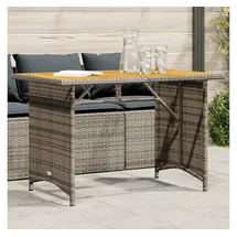 vidaXL Gartentisch mit Holzplatte 110 x 68 x 70 cm Grau