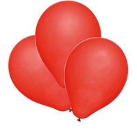 Susy-Card Luftballons 40011295, rot, rund, Ø 22 cm, 25 Stück