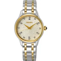 Seiko Conceptual Series Diamond Bicolor Edelstahl 30 mm SRZ550P1