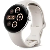 41 mm Bluetooth + LTE polished silver Sportarmband porcelain