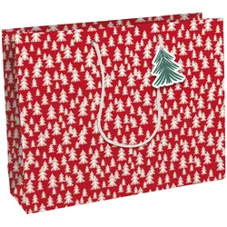Clairefontaine 6x Höhenlage, Excellia, Geschenktasche Shopping 37,3x11 ,8x27,5 cm - Rot X-32796-6C