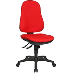 Topstar Bürostuhl Support SY, 8550 G21 Stoff rot, Gestell schwarz