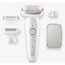 Braun Silk-épil 9 9-030, Weiß, 40 Pinzette, MicroGrip, Depilation, Rasieren, Wec