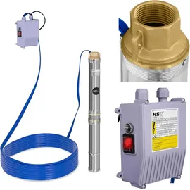 Hillvert Brunnenpumpe 70 mm / 2,75'' 3800 l/h 250 W 20 m Kabel / 28 m Förderhöhe