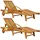 CASARIA Sonnenliege 196 x 60 x 30 cm Holz