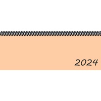 E&Z Verlag Gmbh Schreibtischkalender Tischkalender 2024 in der Trendfarbe apricose orange
