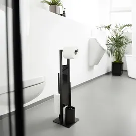 Wenko WC-Garnitur Mod. Rivalta, Schwarz