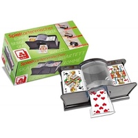 FÜNDIG Kartenmischmaschine für UNO, Poker, Skip BO & viele weitere Karten - Mischmaschine für die perfekte Mischpause - Kartenmischer manuell für Kinder, Erwachsene & Großeltern