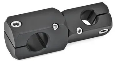Verdrehbare Kreuz-Klemmhalter, Aluminium (475-B15-B15-ELS)