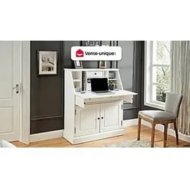 vente-unique Sekretär - MDF - Weiß - CLEORE