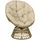 Outsunny Papasansessel Gartensessel 85 x 70 x 82 cm khaki