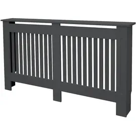 ML-Design Heizkörperverkleidung Landhausstil 152x19x82 cm Anthrazit