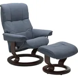 Stressless Mayfair mit Classic Base Leder 79 x 101 x 73 cm sparrow blue paloma