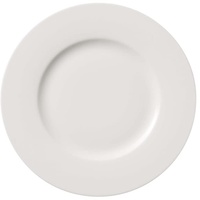 Villeroy und Boch Twist White Frühstücksteller, 21 cm, Premium Porzellan, Weiß