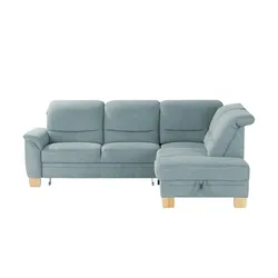 meinSofa Ecksofa  Liva ¦ blau ¦ Maße (cm): B: 254 H: 106 T: 224.0