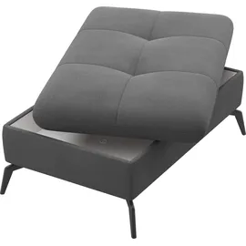 sit&more Polsterhocker Amica mit Stauraum 102 x 47 x 69 cm Grau