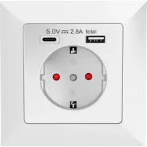 HB-Digital USB-Steckdose 1 St. Weiß